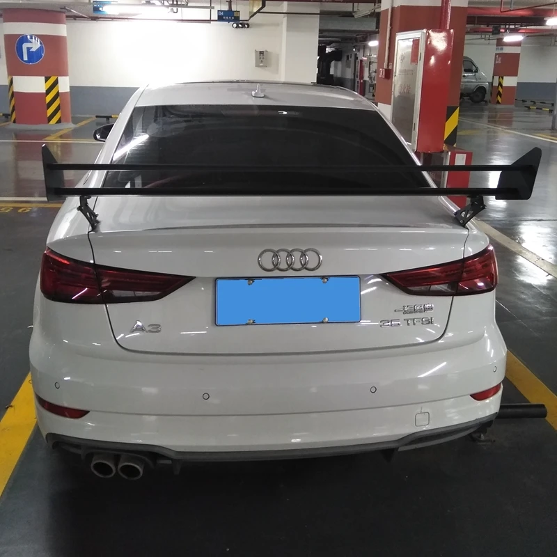 Универсальный автомобильный спойлер для Audi A3 алюминиевый сплав Материал багажника заднего крыла Спойлер