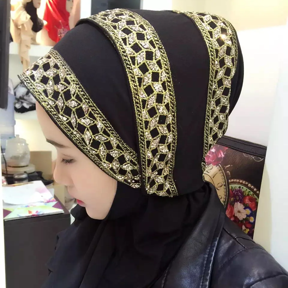 

2019 summer elegent muslim women fashion hijabs