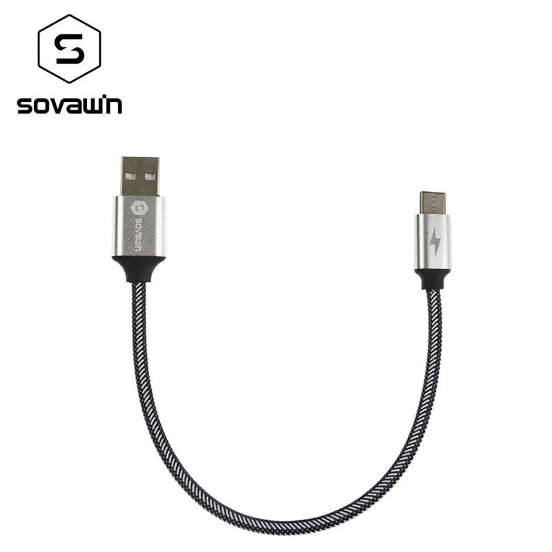 Кабель Sovawin Type C для быстрой зарядки 3 А USB 120 медный провод 30 см Macbook Xiaomi|charge 3a|usb typetype
