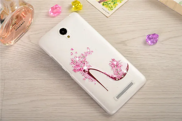 Кристалл Rhinestone Bling для Xiaomi Redmi Note 2 Чехол футляр Защитная крышка 3D алмаз телефон