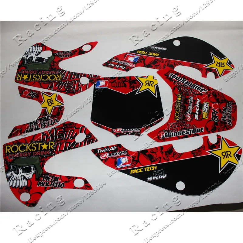3m наклейки графика для 02 08 KLX110 KX65 DRZ110 pit dirt Bike Motocross 1|3m decals|decal graphics3m graphics |