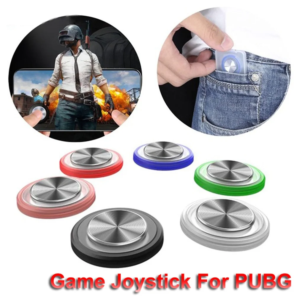 New Arrival Round Auxiliary Joystick Mobile Phone Rocker For Iphone Android Tablet Metal Button Controller PUBG | Электроника