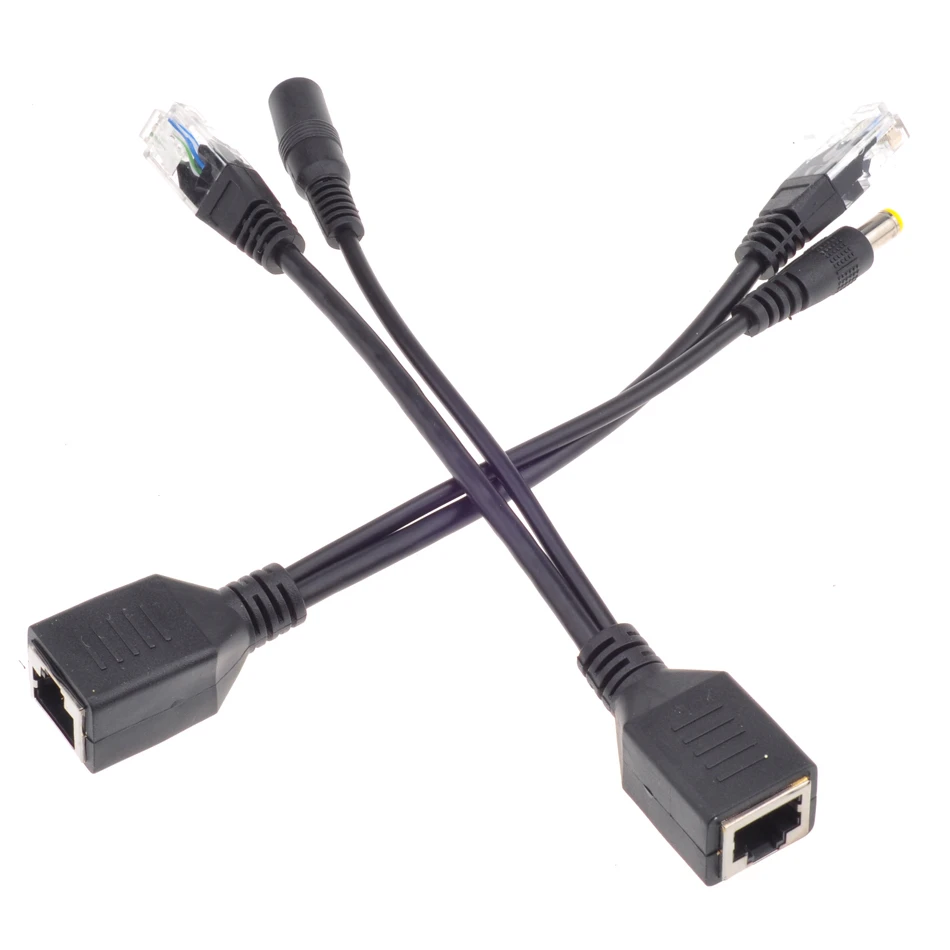20 шт. (10 пар) POE Пассивный кабель сплиттер питания через Ethernet инжектор камера CCTV