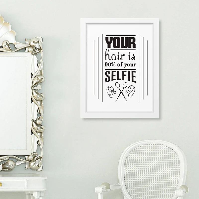 Забавный барбершоп постеры холст картины отличный день волос парикмахерский