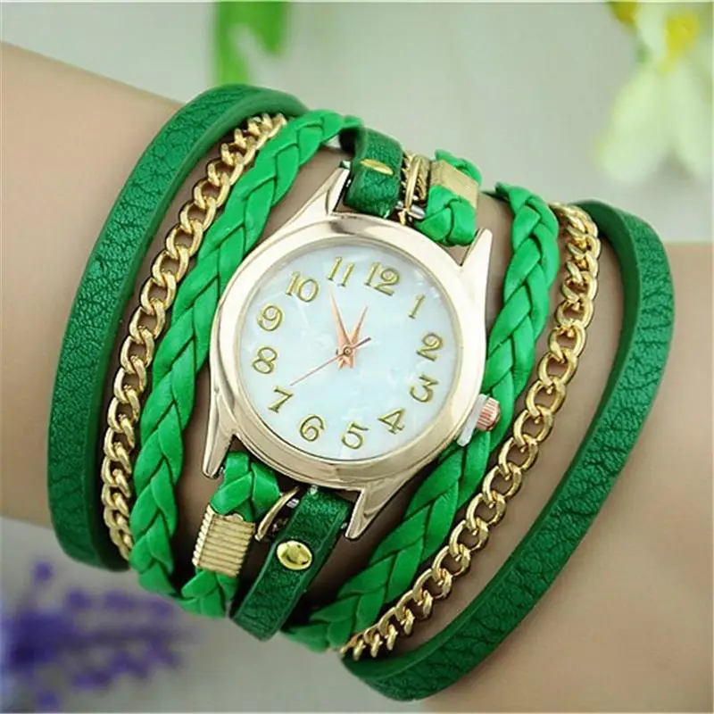 Новая мода сплава Искусственная кожа ретро Винтаж Красочные Многослойные