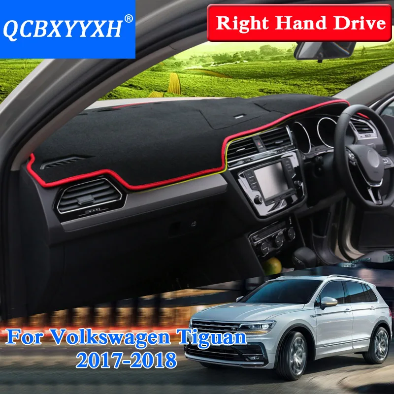 Коврик для приборной панели QCBXYYXH Volkswagen Tiguan 2017 2018 защитный коврик салона Photophobism Pad