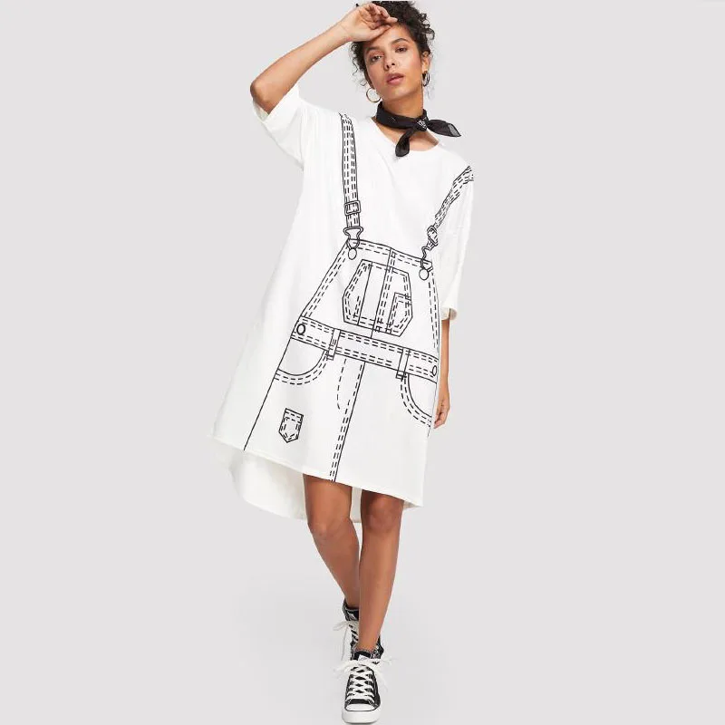 Платье для беременных с коротким рукавом простой свободная одежда Летний Новый