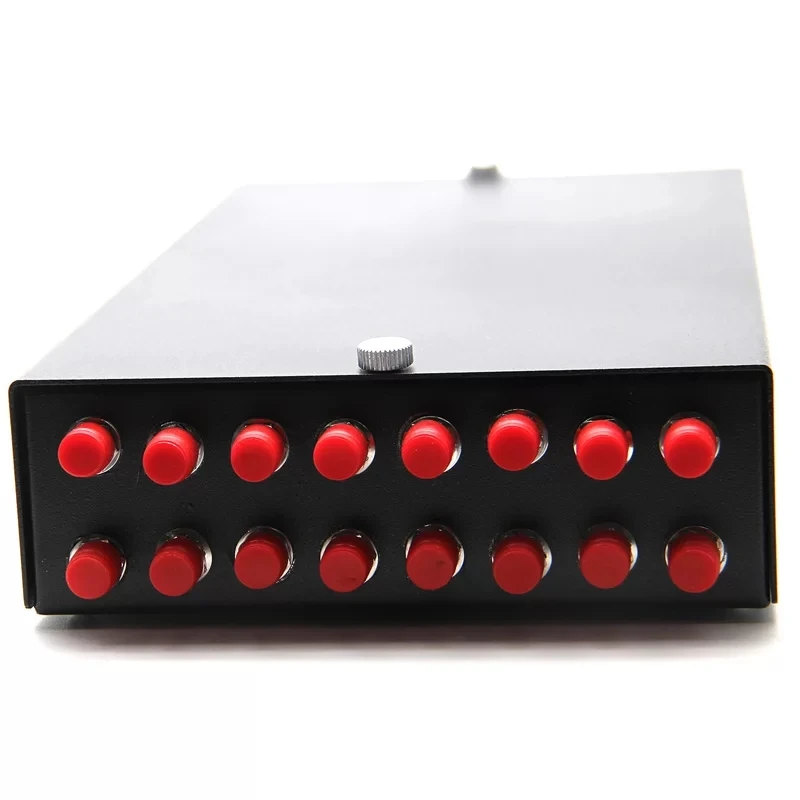 16 cores FTTX FTTH terminal box include FC pigtail&adapter SPCC 16 ports FC fiber optic patch panel SM ELINK 1.2mm thickness