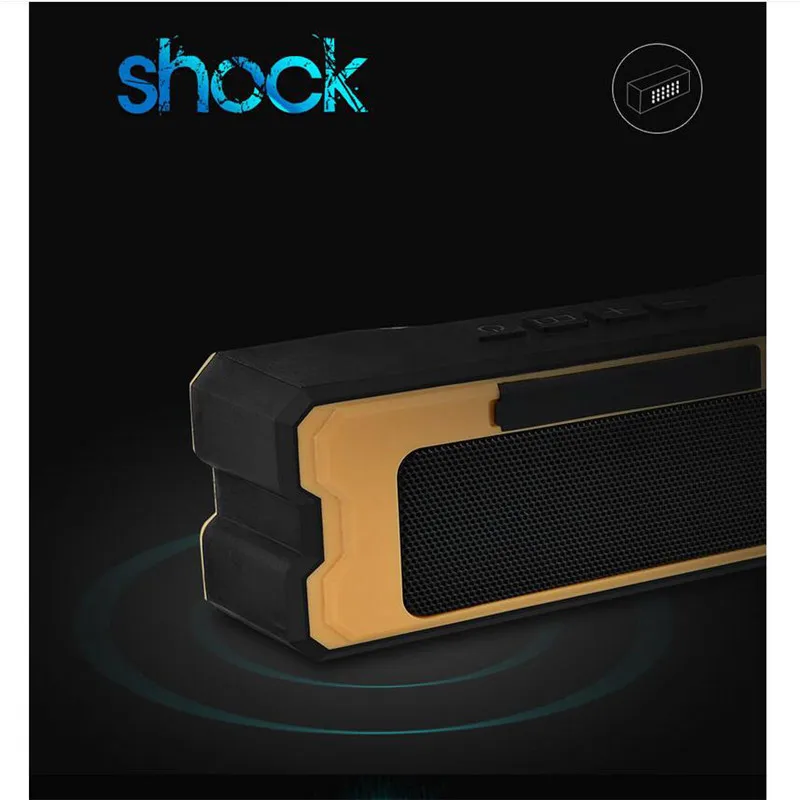 Портативная беспроводная стереоколонка с микрофоном TF-картой для спорта на