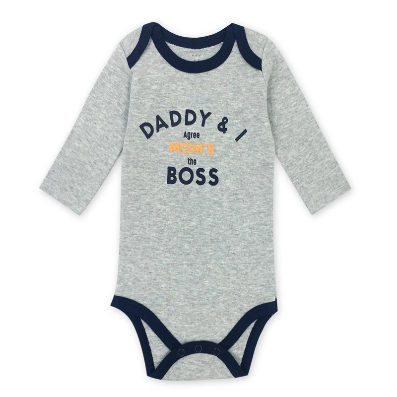 Newborn baby boys Bodysuit Clothes 100% Cotton Long Sleeve Spring Autumn Jumpsuit Kids Baby Boy Outfits Clothing | Детская одежда и