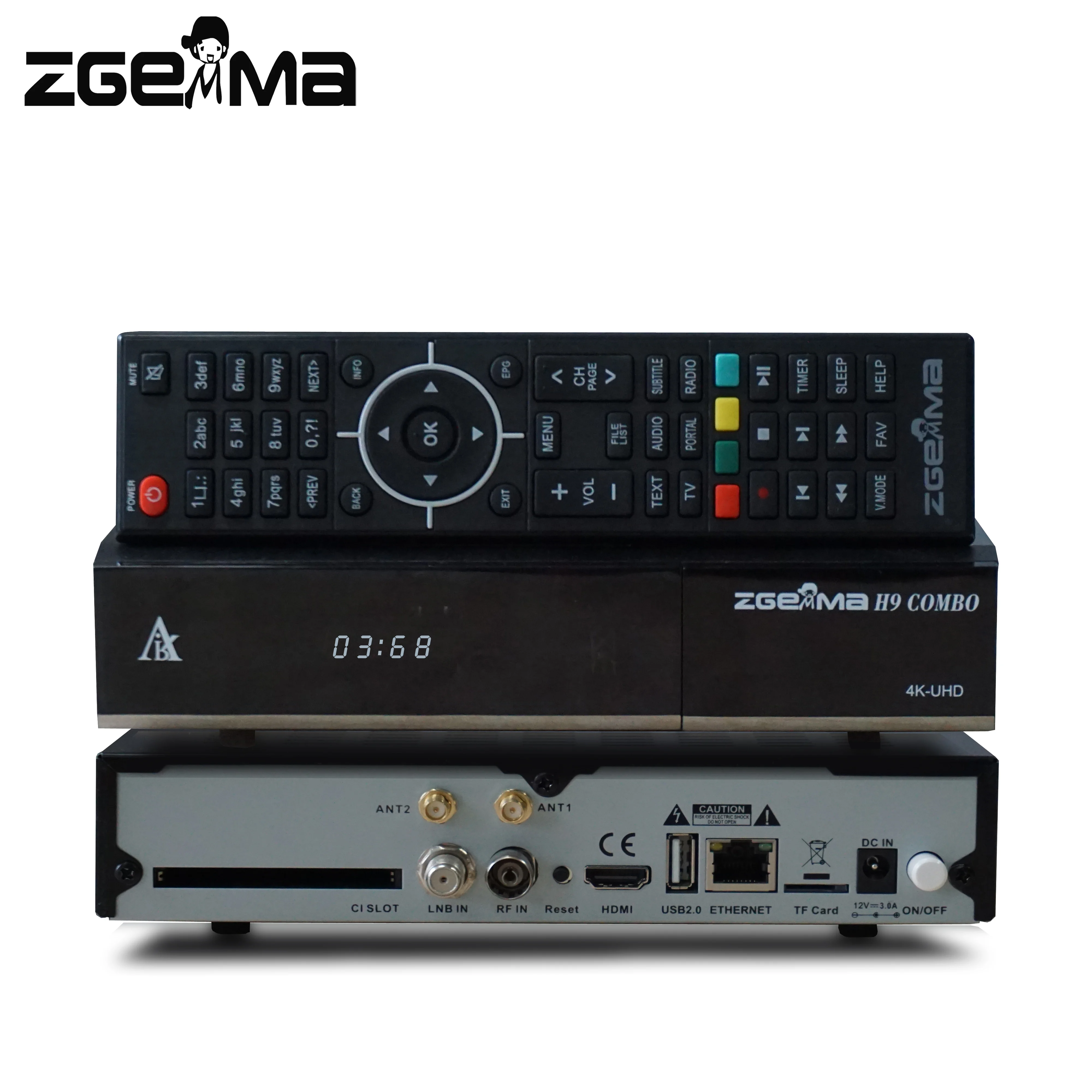

2 pcs/lot zgemma h9combo Enigma2 DVB S2X + DVB C/T2 wifi build-in CA&CI+
