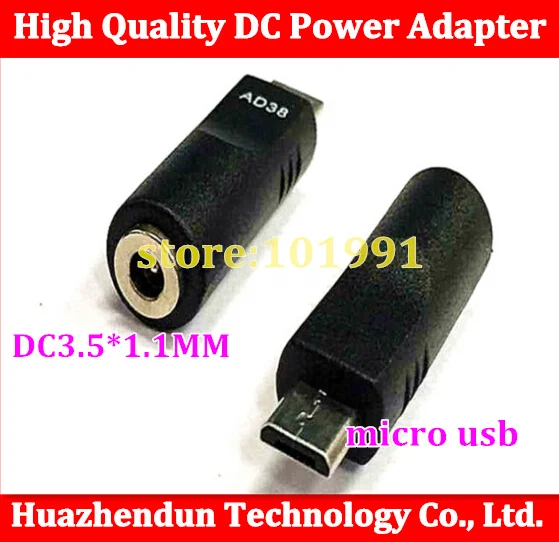 

Оптовая продажа 10 шт. DC 3,5*1,1 мм мама к MICRO USB 5P папа/Плоский порт адаптер/DC адаптер питания