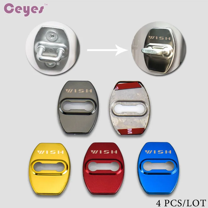Ceyes автомобильный Стайлинг Автомобильный Дверной замок чехол для Toyota Wish Lexus Rx350