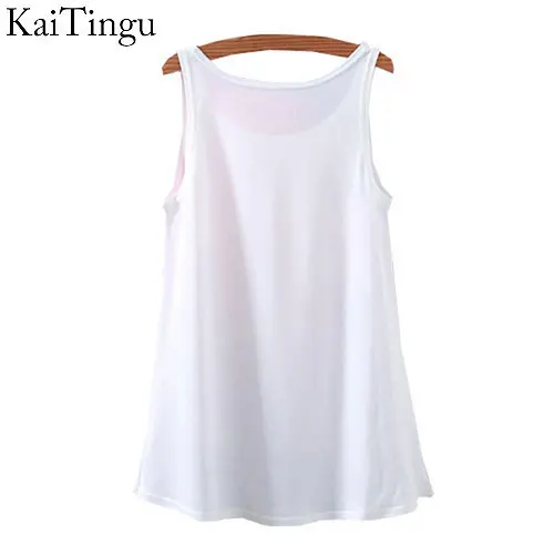 Женская Винтажная футболка без рукавов с принтом Love|top legging|blousblouse white |