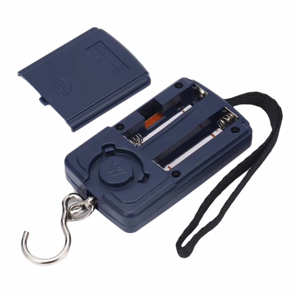 Newest Protable 10g 40Kg Pockets Digital Electronic Scale Hanging Luggage Multi Used Balance Weight Steelyard Black Fishing Box