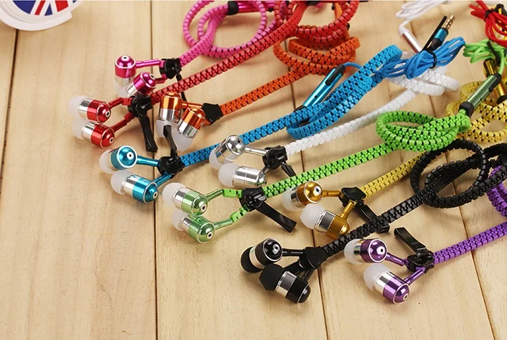 Фирменные цветные наушники на молнии 3 5 мм вкладыши с микрофоном для IPHONE Samsung