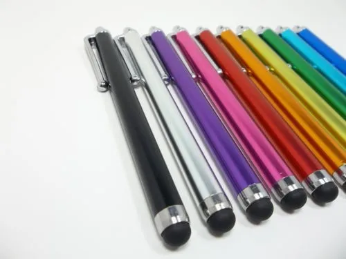 Металлический сенсорный стилус для емкостного экрана с зажимом iphone 4 4S 5 /iPad/mini