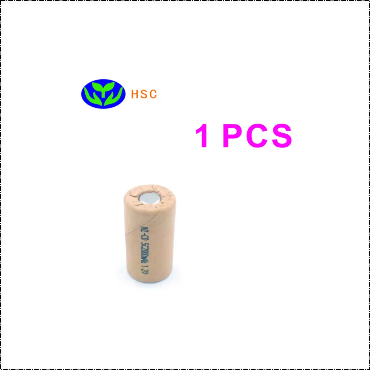 SC2000-1 SC2000mAh 1,2 V перезаряжаемый Ni-CD аккумулятор, высокая скорость разряда 10C для батареи электроинструмента - Цвет: SC2000-1