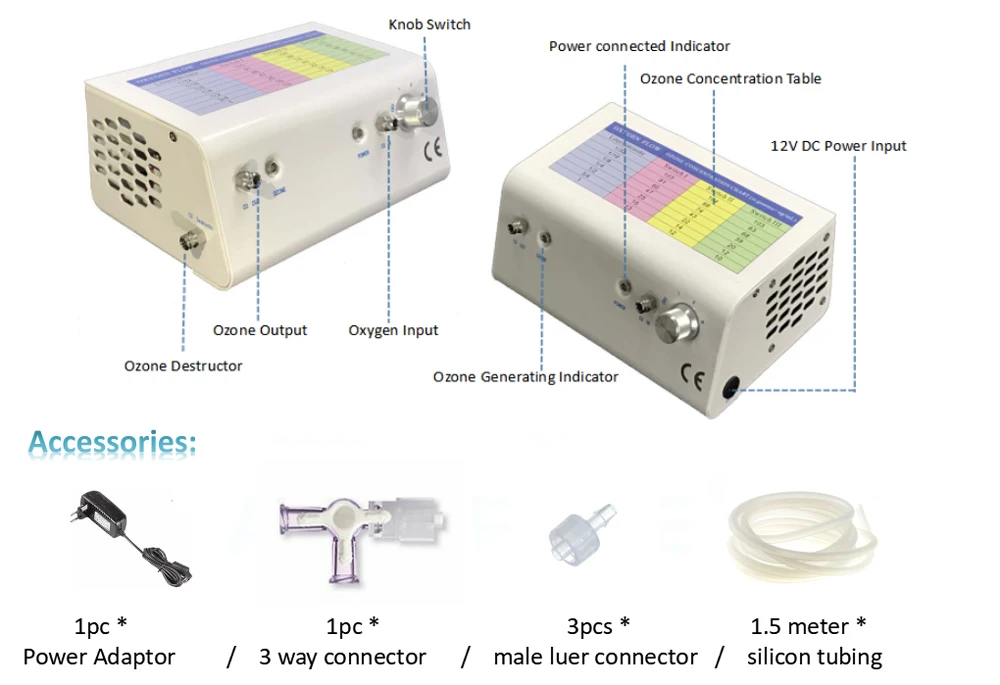 Medical standard Rectal Ozone Therapy Generator Device with high pure ozone output