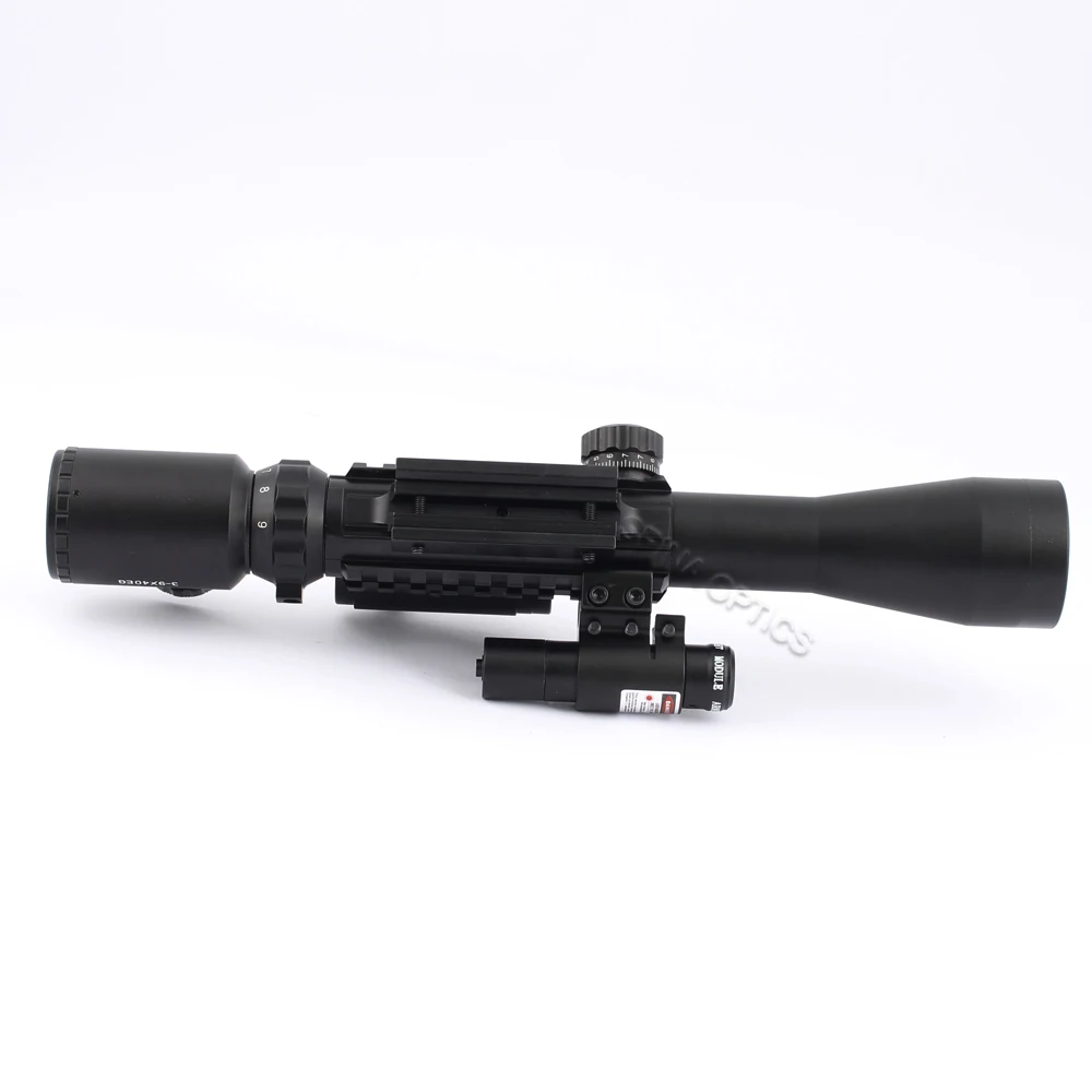 Тактический 3-9X40EG оптический прицел для винтовки с тремя направляющими