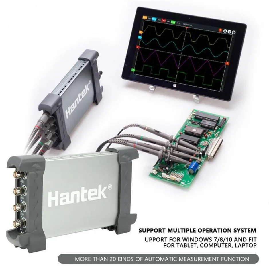 Hantek PC 6074BC на базе 1GSa/s 4 канала USB цифровой осциллограф 4CH 70 МГц полоса
