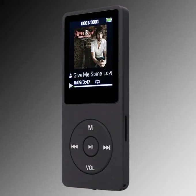 Модный музыкальный плеер 1 8 TFT черный 4 ГБ MP3 Hi-Fi без потерь fm-рекордер tf-карта