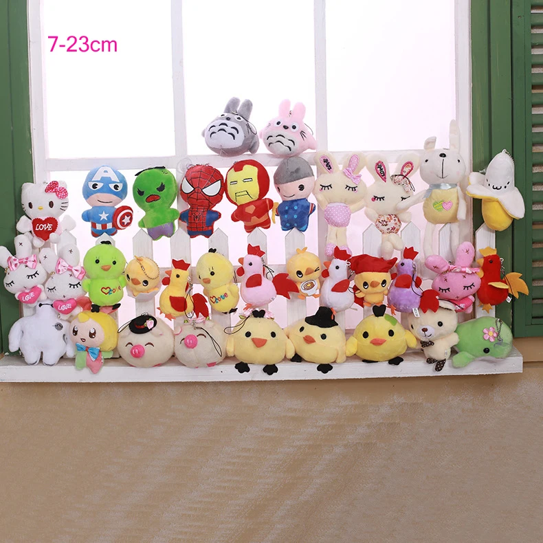 100 шт./лот мягкий плюшевый брелок для ключей | Украшения и аксессуары