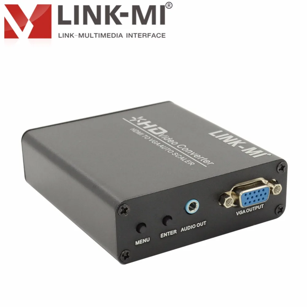 Фото LINK-MI HV01 HDMI к VGA Авто скалер HD видео конвертер с аудио Выход для HD ТВ CRT/ЖК-дисплей СВЕТОДИОДНЫЙ Проектор Монитор до 1080p №1