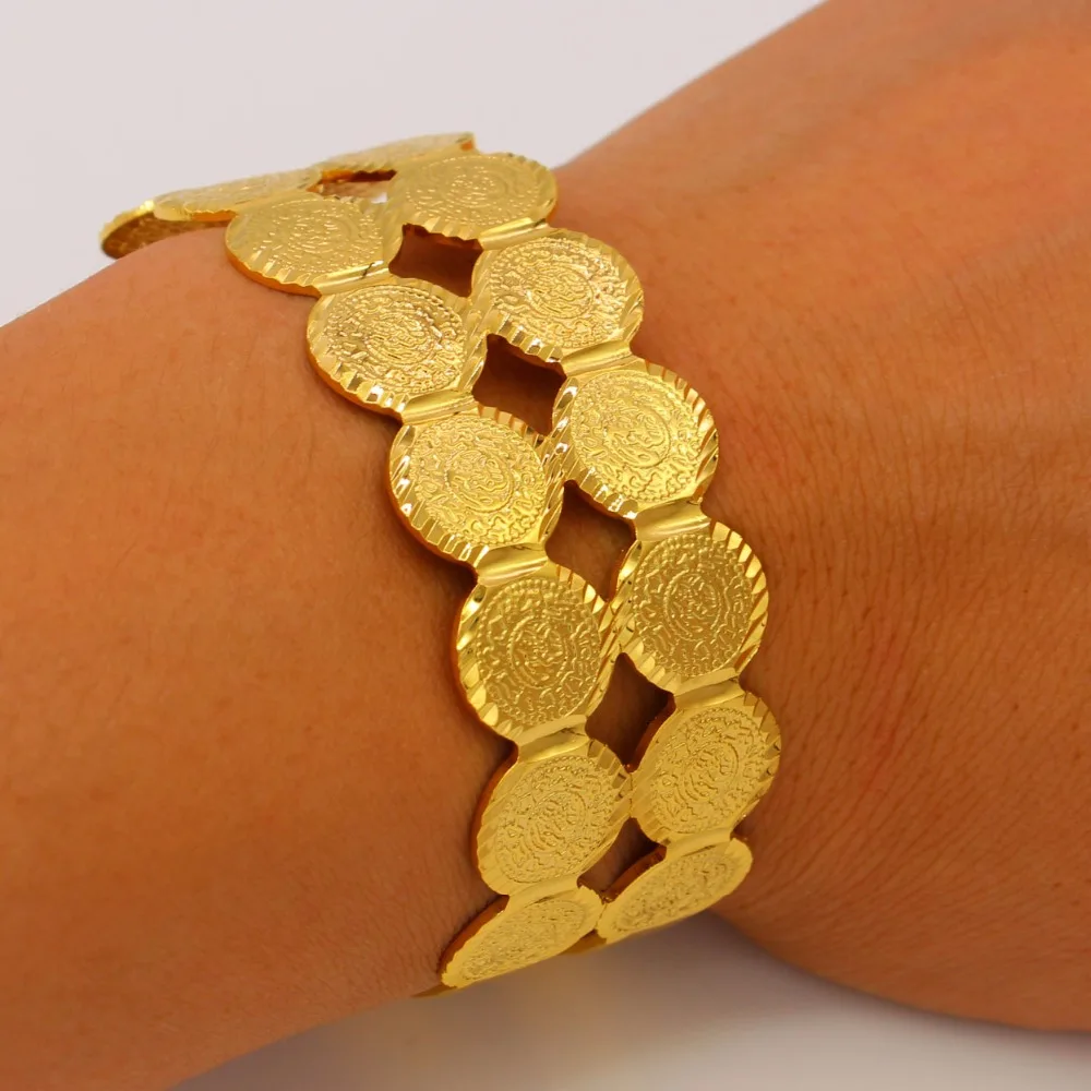 Adixyn Новая монета браслет для женщин ислам Шарм Браслеты Золотой Цвет Ближний Восток арабские монеты