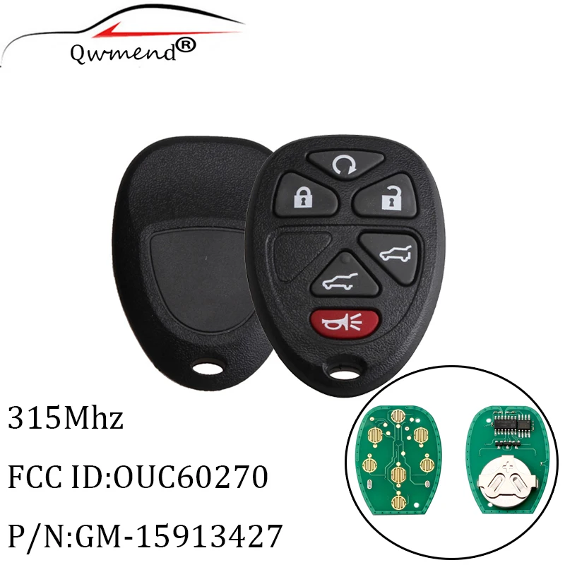 2 шт. пульт дистанционного управления без ключа для Chevrolet Tahoe Traverse GMC Yukon 2007 2008 2009 2010