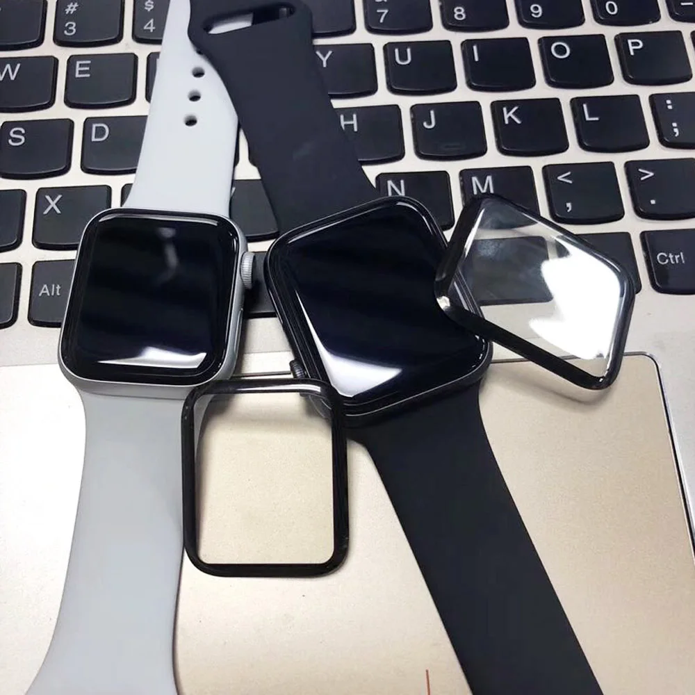 3D закаленное стекло с полным покрытием для наручных часов apple watch 40/44 мм Полное