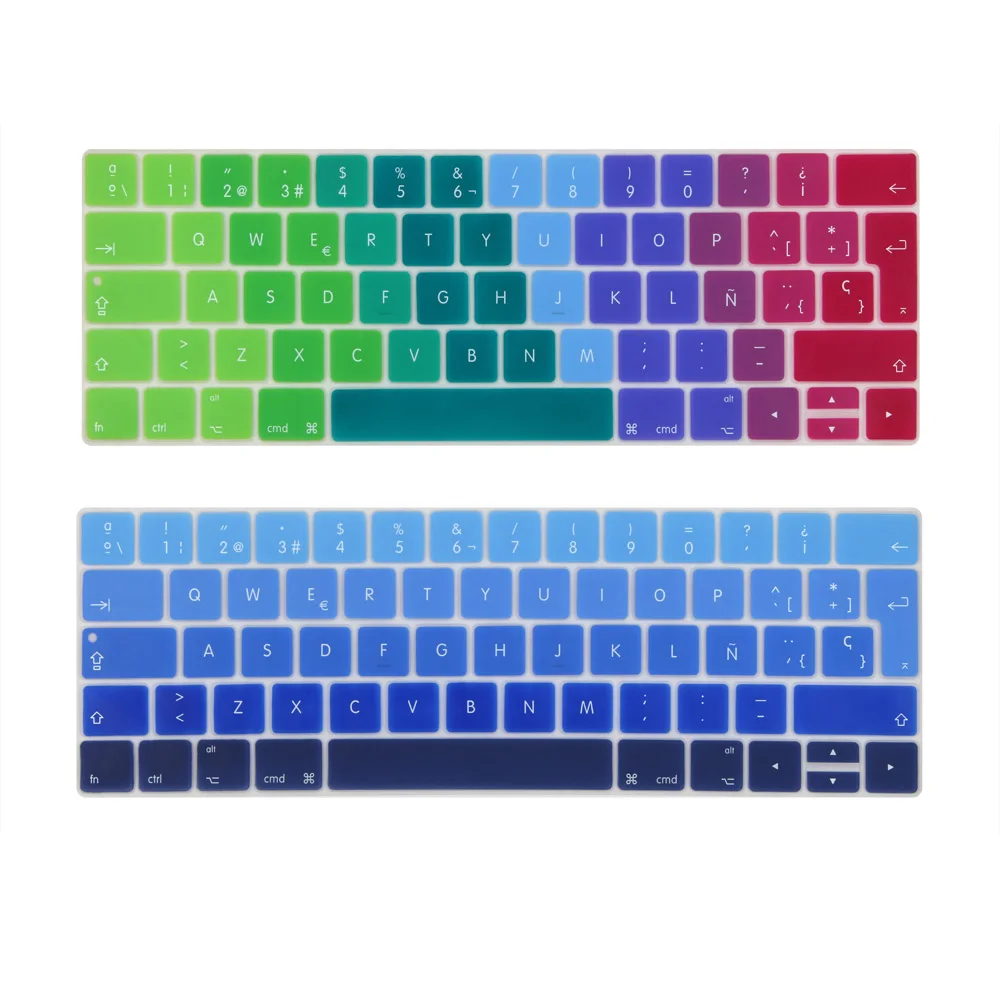 Испанский евро Ввод Клавиатура Обложка для 2016-2018 Macbook Pro 13 15 дюймов с сенсорной