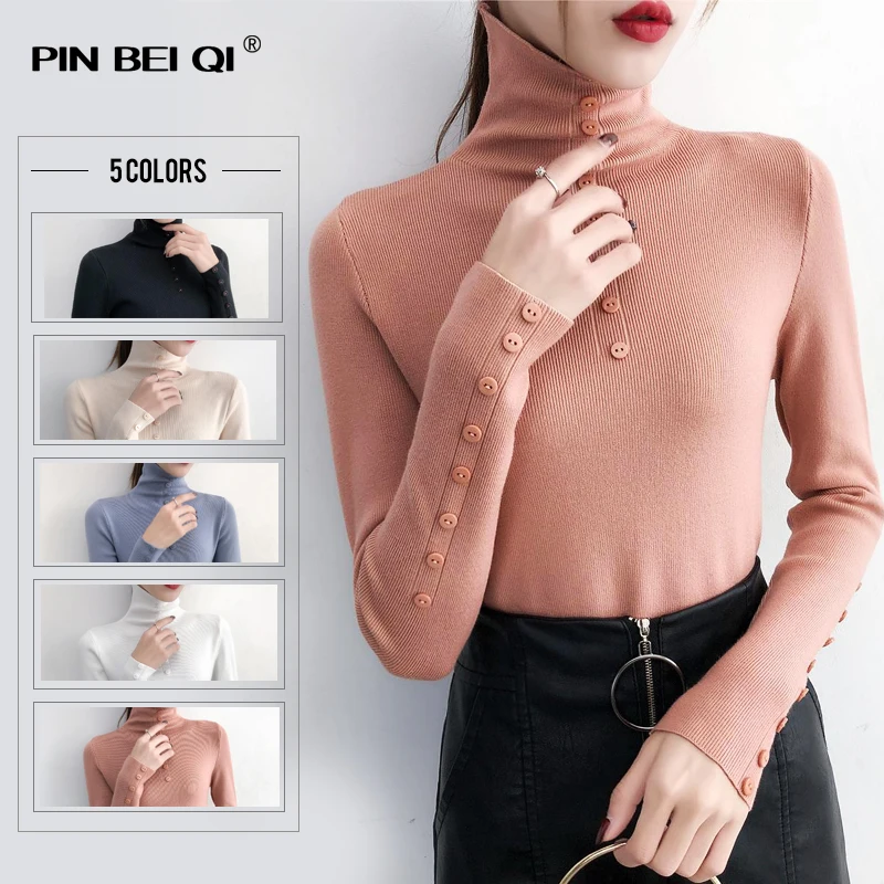 PINBEIQI New Autumn Winter Sweater Women Long Sleeve Pullover Basic Sweaters 2018 Korean Style Soft Knit Tops Female | Женская одежда