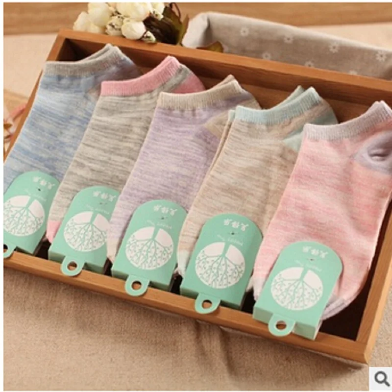

Special Offer Cotton The New Small Fresh Plain Solid Color Female Socks