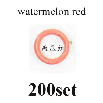 200set watermelonred Простой в использовании инструмент плоскогубцы высокое качество латунь 9,5 мм зубчатая Кнопка 200 набор 20 цветов крепеж пресс-шпильки попперы пряжки - Цвет: 200set watermelonred
