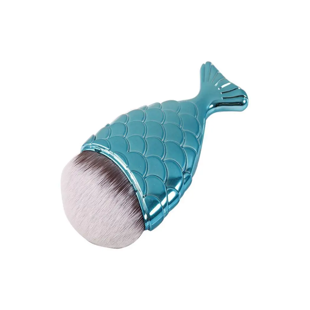 Мода 7 цветов рыбий хвост Профессиональная Кисть для макияжа основа