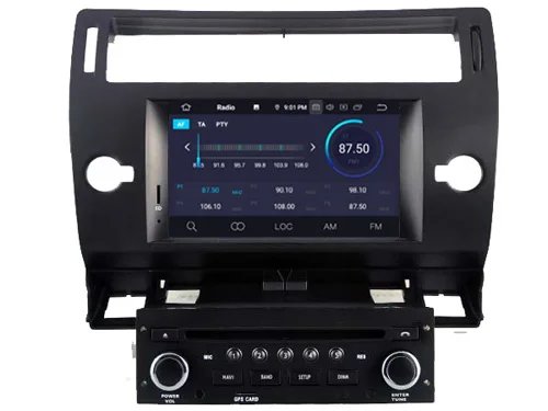 Четырехъядерный Android 9 0 автомобильный dvd плеер для Citroen C4 аудио мультимедиа gps
