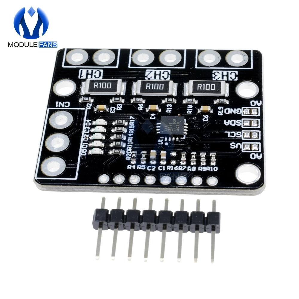 Модуль платы датчика питания IIC I2C INA3221 Замена модуля напряжения источника INA219
