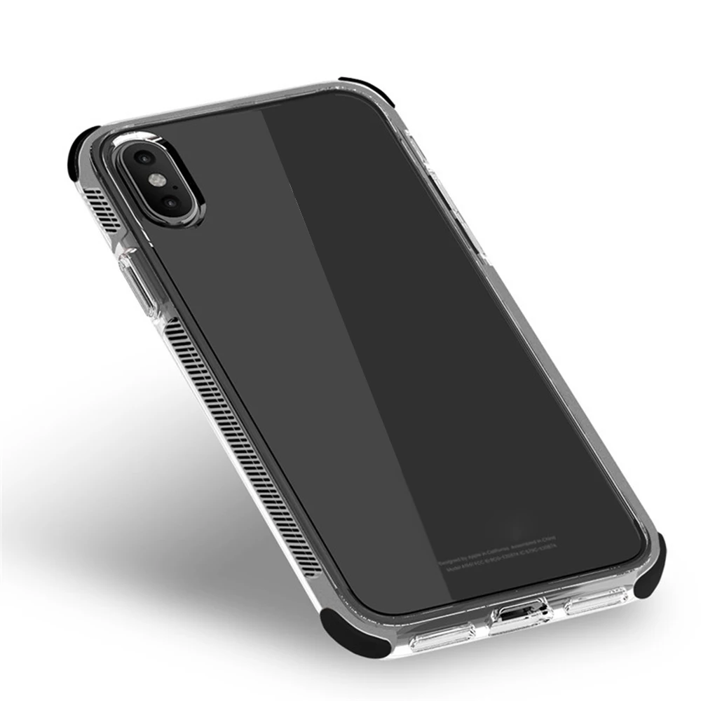 black Для iphone XS чехол для iphone X Xs чехол для MAX XR чехол s Роскошный силиконовый прозрачный мягкий чехол Стильный чехол - Цвет: black