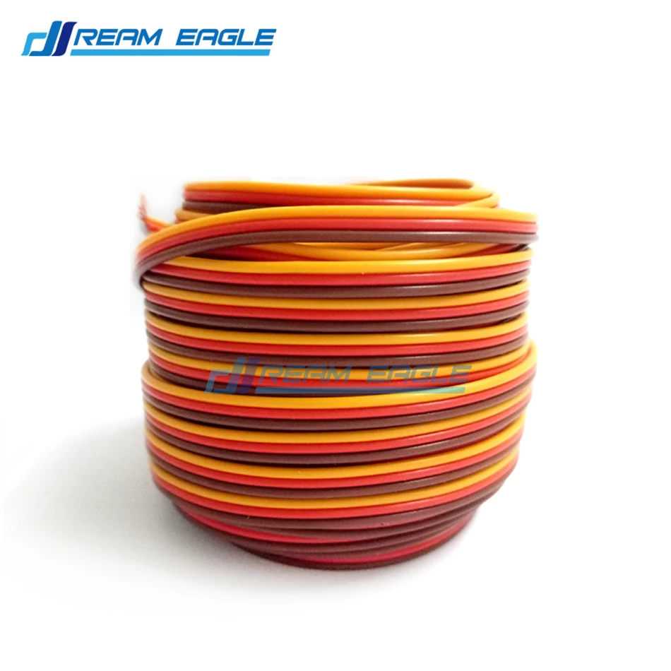 Оптовая продажа 100 м 26AWG 3P JR сервопривод Futaba Удлинительный кабель провод шнур