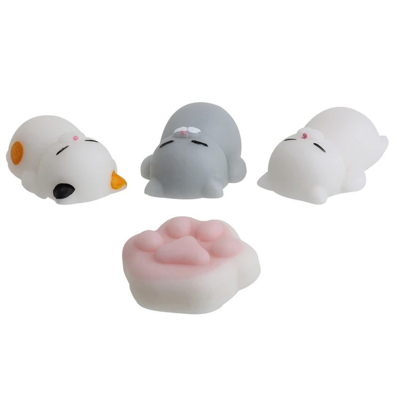 

Кошка животных Squeeze исцеляющая игрушка Коллекция Kawaii Vent против стресса успокаивающий мягкий силиконовый шарик Новинка забавная игрушка-ан...