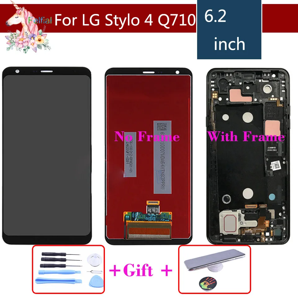 

Original For LG Stylo 4 Stylo4 Q710 Q710MS Q710CS LCD Touch Screen and Digitizer With Bezel Frame Assembly Replacement