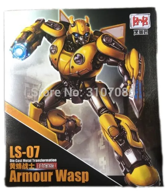 BMB трансформация LS-07 LS07 пчела MPM07 MPM-07 металлический сплав фильм voyager Edition фигурка Робот Игрушки - Цвет: With Retail Box