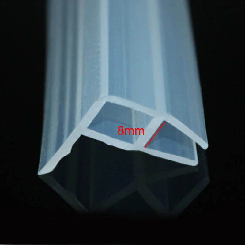 3 meters shower glass door silicone rubber sealing strip weather stripping for 8mm glass