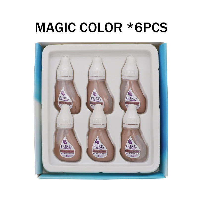 6 шт. Оригинальный США пигмент biotouch получить чистый доверие Micropigment Перманентный