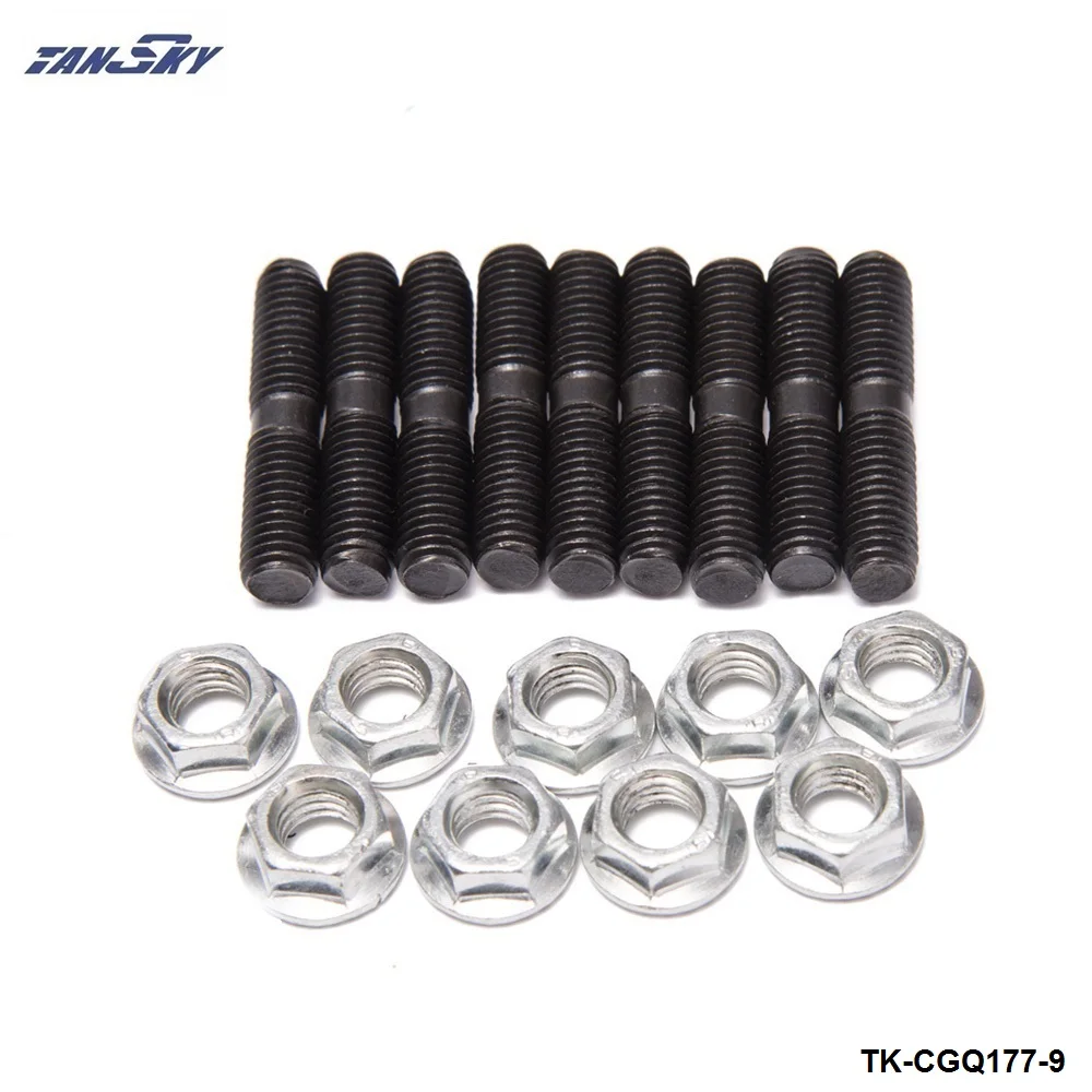 9 x комплект турбогаек для Nissan Garrett T25 T28 RB26 SR20 CA18 Турбокомпрессор M8x1.25 TK CGQ178|nissan turbo