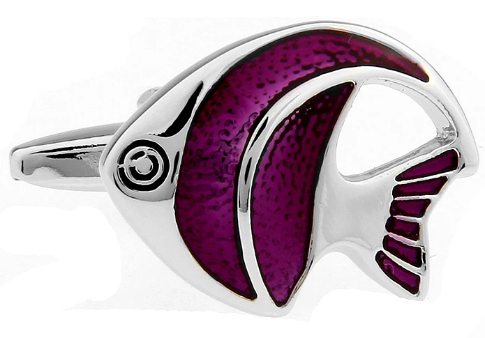 Мужские свадебные запонки новинка редкие причудливые рыбы и чистая