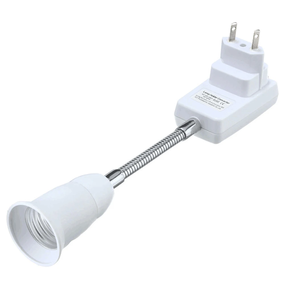 

E27 Flexible Extension Converter LED Light Lamp Bulb Extend Adapter Wall Socket Lamp Base Holder Screw Socket E27 Socket US/ EU