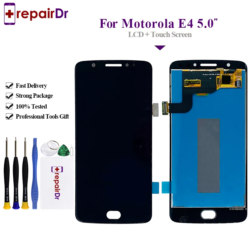 LCD For Motorola Moto E4 Display Touch Screen Digitizer Assembly 5.0'' XT1762 XT177 Lcd | Мобильные телефоны и