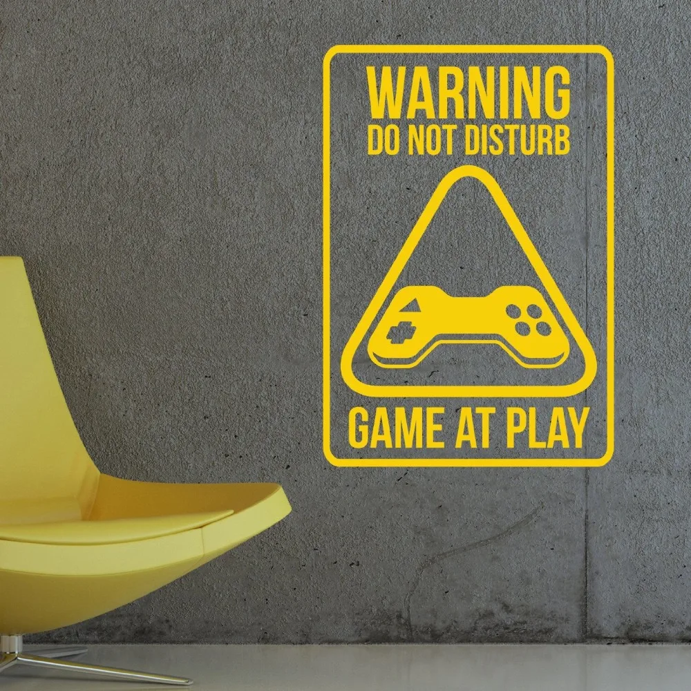 

2018 Hot Sale Stickers Wall Sticker Warning Do Not Disturb Wall Decal Vinyl Sticker Interior Home Art Murals Bedroom Decor X466